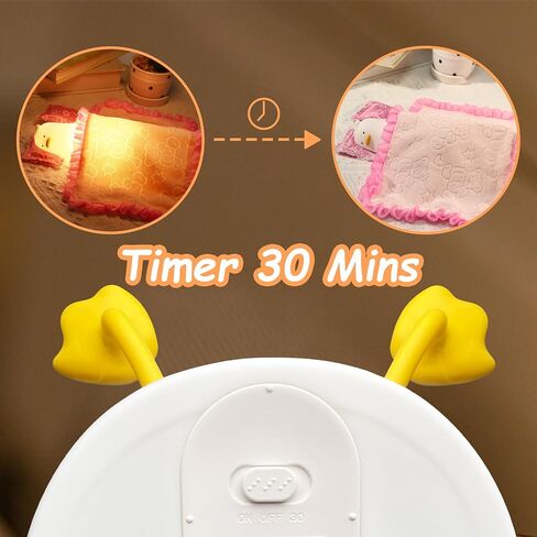 Lying Flat Duck Night Light, Cute Light Up Duck Soft Silicone Nursery Night Lamp with Touch Control & Rechargeable & Timer & Dimmer for Kids, Birthday Festival New-Born Gifts for Baby Kids in Saudi Arabia