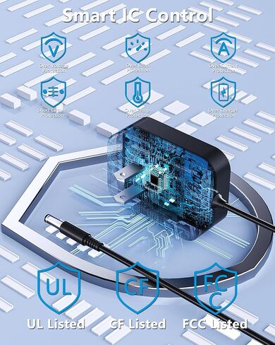 VHBW DC 9V 1A 8.5V for Donjoy Iceman Power Cord compatible with Donjoy Iceman Clear 3 13-5058 135058 11-1631 111631 Cold Therapy Unit ADS010C-W085090 PN 13-4882-0-00000 Adapter in Kuwait