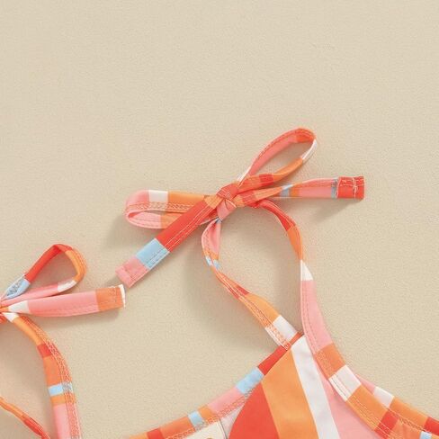 Kids Baby Girl Summer Clothes Spaghetti Straps Rainbow Print Romper Floral Jumpsuit with Belt Boho Outfits in Saudi Arabia