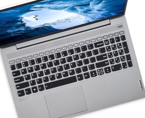 Keyboard Cover for 2024 Lenovo IdeaPad 1 Student Laptop 15IJL7 15ADA07 15IAU7 15ALC7 15.6" / IdeaPad 1i, Lenovo V15 G4 G3 G2/ThinkBook 15 G4 G3 G2/IdeaPad Flex 5 5i 16"/Yoga 7i/Yoga Slim 7 Skin-Black in Saudi Arabia
