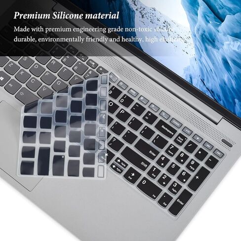 Keyboard Cover for 2024 Lenovo IdeaPad 1 Student Laptop 15IJL7 15ADA07 15IAU7 15ALC7 15.6" / IdeaPad 1i, Lenovo V15 G4 G3 G2/ThinkBook 15 G4 G3 G2/IdeaPad Flex 5 5i 16"/Yoga 7i/Yoga Slim 7 Skin-Black in Saudi Arabia