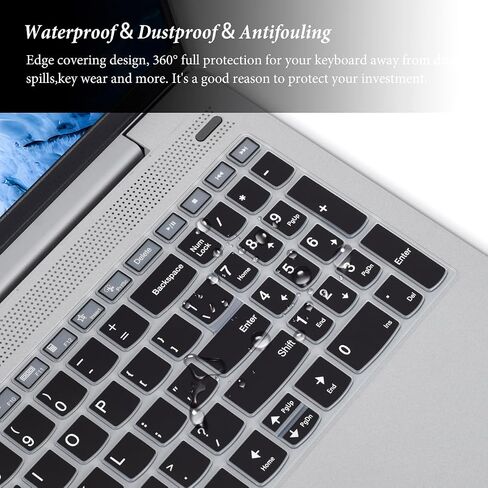 Keyboard Cover for 2024 Lenovo IdeaPad 1 Student Laptop 15IJL7 15ADA07 15IAU7 15ALC7 15.6" / IdeaPad 1i, Lenovo V15 G4 G3 G2/ThinkBook 15 G4 G3 G2/IdeaPad Flex 5 5i 16"/Yoga 7i/Yoga Slim 7 Skin-Black in Saudi Arabia