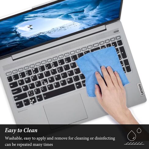 Keyboard Cover for 2024 Lenovo IdeaPad 1 Student Laptop 15IJL7 15ADA07 15IAU7 15ALC7 15.6" / IdeaPad 1i, Lenovo V15 G4 G3 G2/ThinkBook 15 G4 G3 G2/IdeaPad Flex 5 5i 16"/Yoga 7i/Yoga Slim 7 Skin-Black in Saudi Arabia