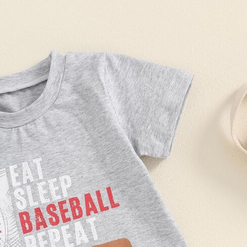 Toddler Baby Boy Summer Outfit Short Sleeve T Shirt Top Casual Shorts Set Infant Newborn Clothes 6 12 18 24 Month 2T in Saudi Arabia