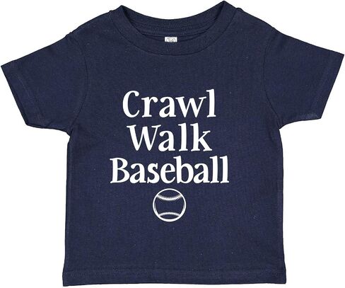 Tees & Tails Crawl Walk Baseball Future Baseball Player Infant Baby Tee Shirt Assorted Colors (6M 12M 18M 24M) in Saudi Arabia