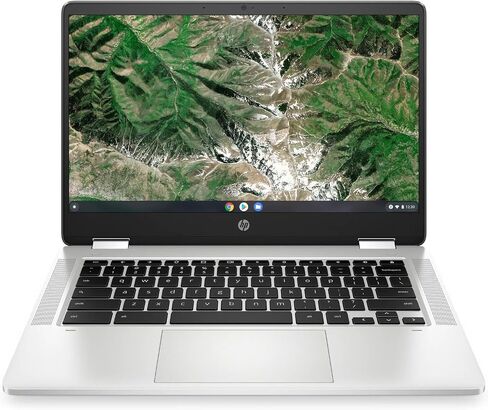 HP Chromebook x360 14 Inch FHD IPS Touchscreen 2 in 1 Laptop Tablet Intel Celeron N4500 4GB LPDDR4x RAM 128GB eMMC UHD Graphics Chrome OS Backlit Keyboard MicroSD Card Reader, 14a-ca1008ca (Renewed) in Saudi Arabia