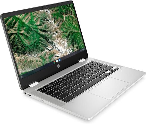 HP Chromebook x360 14 Inch FHD IPS Touchscreen 2 in 1 Laptop Tablet Intel Celeron N4500 4GB LPDDR4x RAM 128GB eMMC UHD Graphics Chrome OS Backlit Keyboard MicroSD Card Reader, 14a-ca1008ca (Renewed) in Saudi Arabia