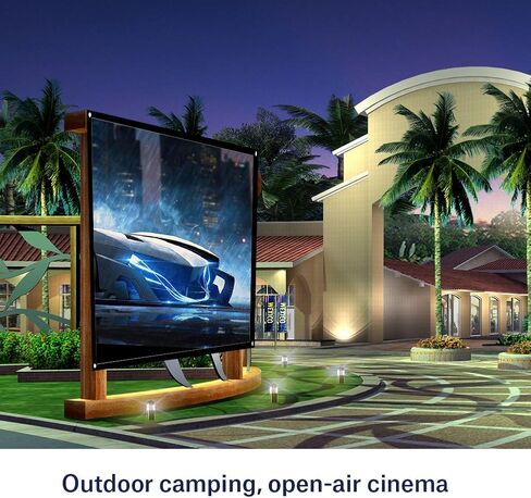 شاشة عرض محمولة مقاس 60-100 بوصة، قابلة للطي بنسبة 4:3 عالية الدقة من البوليستر غير المجعد مع زاوية رؤية مرئية لفيلم مسرح الأفلام الداخلي والخارجي (أبيض-100) in Kuwait