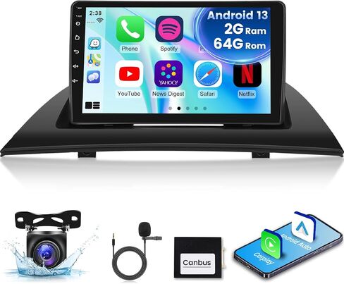 [2G+64G] Car Radio for BMW X3 E83 2004 2005 2006 2007 2008 2009 2010 2011 2012, Android 13 Touch Screen Car Play Stereo, Carplay/Android Auto/EQ Audio/Bluetooth/SWC in Saudi Arabia