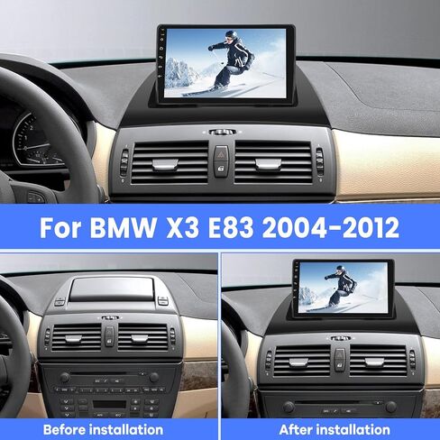 [2G+64G] Car Radio for BMW X3 E83 2004 2005 2006 2007 2008 2009 2010 2011 2012, Android 13 Touch Screen Car Play Stereo, Carplay/Android Auto/EQ Audio/Bluetooth/SWC in Saudi Arabia