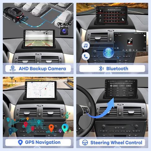 [2G+64G] Car Radio for BMW X3 E83 2004 2005 2006 2007 2008 2009 2010 2011 2012, Android 13 Touch Screen Car Play Stereo, Carplay/Android Auto/EQ Audio/Bluetooth/SWC in Saudi Arabia