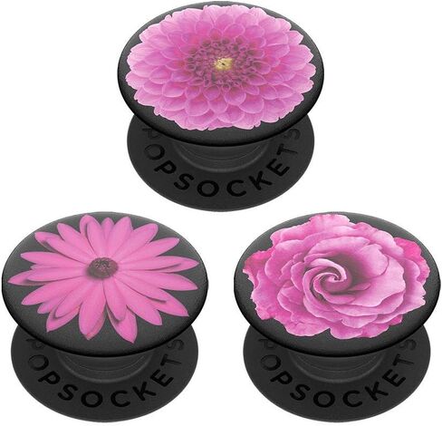 PopSockets PopMinis: مقابض صغيرة للهواتف والأجهزة اللوحية (3 عبوات) - قوة الزهور in Saudi Arabia