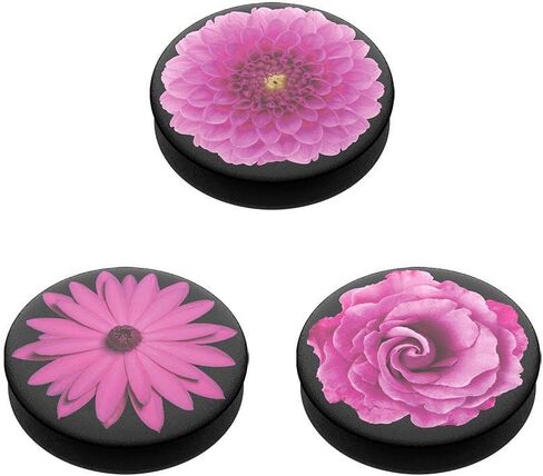 PopSockets PopMinis: مقابض صغيرة للهواتف والأجهزة اللوحية (3 عبوات) - قوة الزهور in Saudi Arabia