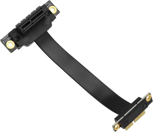 The Lord of the Tools PCIE Extension Cable Double 90 Degree High Speed PCI Express 3.0 Male to Female Up Riser Card Wireless Network Card Sound Card Connection Cable (5cm) in Saudi Arabia
