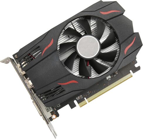 VBESTLIFE RX550 4GB Graphics Card, GDDR5, 128bit, PCI Express 2.0 x8, 1183/6000MHz, Desktop PC Gaming Video Card with , DVI and Ports in Saudi Arabia