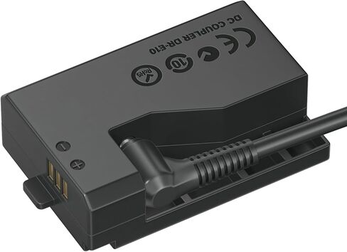 ACK-E10 LP-E10 Dummy Battery DR-E10 DC Coupler Kit for Canon EOS T7 T6 T5 T3, Kiss X50 X70 X80 X90, EOS 1100D 1200D 1300D 1500D 2000D in Kuwait