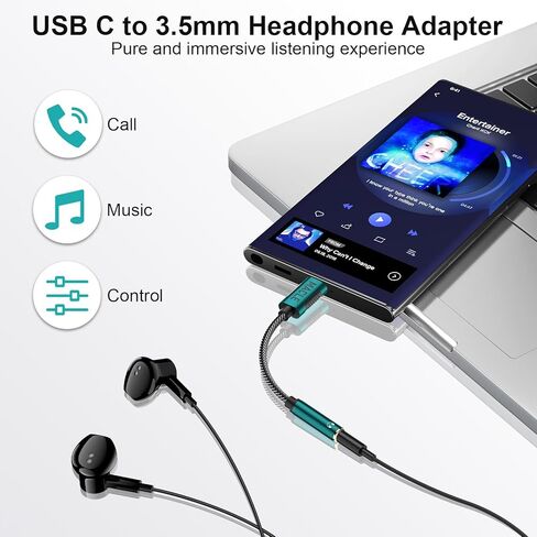 محول مقبس USB C إلى 3.5 مم من MACLE محول سماعة رأس من النوع C كابل Aux دونجل صوتي لهاتف iPhone 15 Pro Max Samsung Galaxy Tab A54 A53 S24 S23 Z Flip Fold Google Pixel 8a 8 7a 7a 6a لجهاز iPad Air 5 Mini 6 in Saudi Arabia