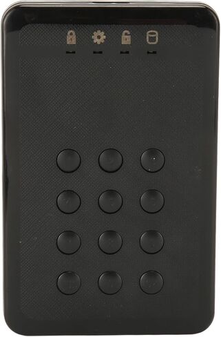 USB Encrypted Hard Drive Enclosure, 2.5inch USB3.0 SATA Password Access Hardware Encrypted Portable Enclosure in Saudi Arabia