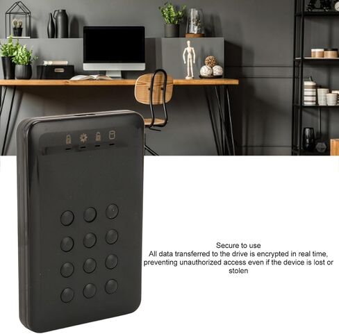 USB Encrypted Hard Drive Enclosure, 2.5inch USB3.0 SATA Password Access Hardware Encrypted Portable Enclosure in Saudi Arabia