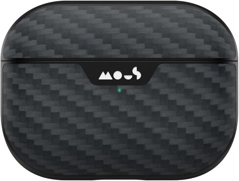 Mous – Airpods Pro 1 and 2 Case Cover with Keychain - Wireless Charging Compatible AirPods Pro Case for 2nd Generation/1st Generation AirPods (2022/2019) - Aramid Carbon Fibre in Saudi Arabia