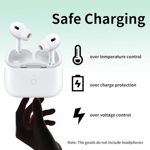 علبة شحن AirPods Pro (منفذ USB-C)، استبدال علبة الشاحن مع منفذ شحن [TypeC]، زر مزامنة الاقتران، بدون سماعات أذن in Saudi Arabia