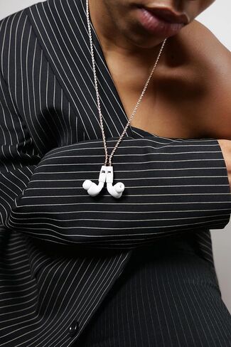 Tapper Hematite Black Plated Rope Chain for AirPods & AirPods Pro in Saudi Arabia
