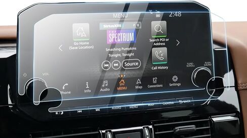 واقي شاشة Karltys مكون من قطعتين لملحقات Nissan Pathfinder S/SV/Rock Creek 8 بوصة تعمل باللمس، واقي زجاجي مقوى 9H، غطاء شاشة راديو السيارة مضاد للوهج وبصمات الأصابع in Saudi Arabia
