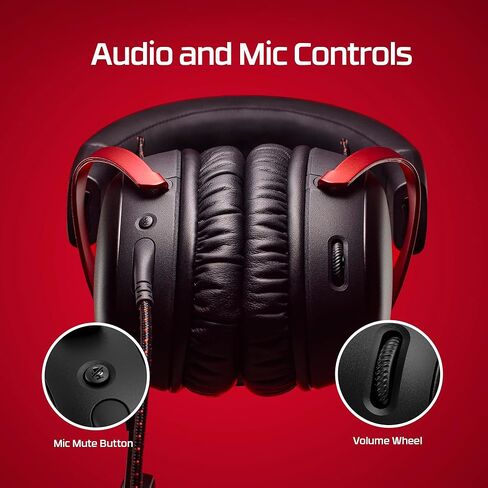 HyperX Cloud III – Wired Gaming Headset, PC, PS5, Xbox Series X|S, Angled 53mm Drivers, DTS, Memory Foam, Durable Frame, Ultra-Clear 10mm Mic, USB-C, USB-A, 3.5mm – Black (Renewed) in Saudi Arabia
