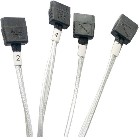 مع إشارة GPIO داخلية HD Mini SAS (مضيف SFF-8643) - كابل 4X SATA (الهدف)، كابل SFF-8643 إلى 4X SATA، SFF-8643 لوحدة التحكم، 4 Sata متصل بالقرص الصلب، 3.3 قدم/1 متر in Kuwait