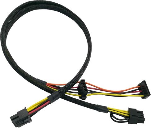 كابل طاقة COMeap GPU SATA لخادم HP DL380 G6 G7، اللوحة الأم 10 دبوس إلى PCI-E 8 Pin(6+2) محول طاقة SATA IDE Molex 25 بوصة (63.5 سم) in Saudi Arabia