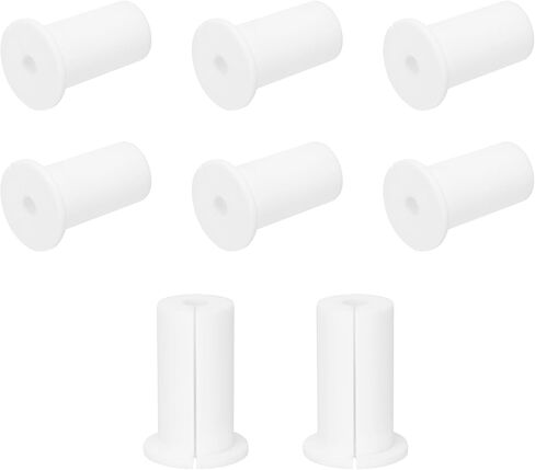 uxcell 8Pcs Wall Grommets for Cables 1 Inch Silicone Cable Wall Bushing Feed Through Cable Routing Kit Accessories Wall Cable Pass Through for Ethernet with 7.5mm Hole, Grey in Saudi Arabia