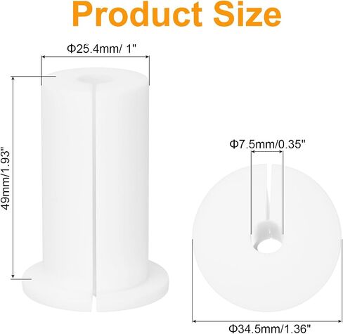 uxcell 8Pcs Wall Grommets for Cables 1 Inch Silicone Cable Wall Bushing Feed Through Cable Routing Kit Accessories Wall Cable Pass Through for Ethernet with 7.5mm Hole, Grey in Saudi Arabia