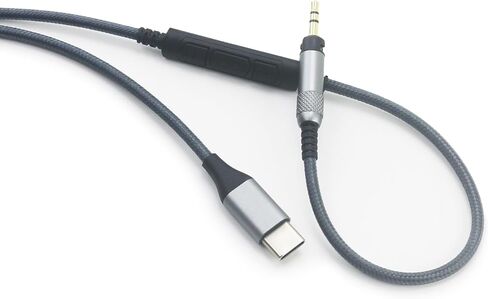 كابل صوت NewFantasia USB C متوافق مع سماعة الرأس Sennheiser HD598SE HD598 HD560s HD598Cs HD599 HD579، ميكروفون للتحكم عن بعد متوافق مع iPhone 15/15 Pro، متوافق مع iPad in Saudi Arabia