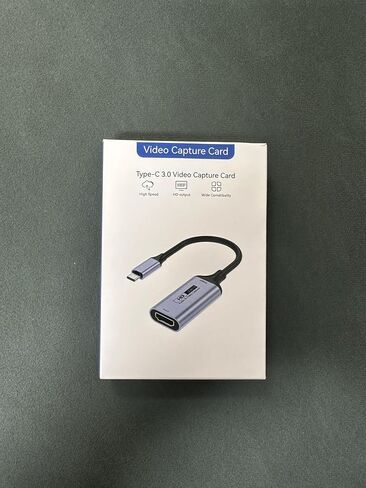 بطاقة التقاط الفيديو، 4K HDMI إلى USB C 3.0 بطاقة التقاط، 1080P HD 60 إطارًا في الثانية لايف وتسجيل صوت الفيديو للألعاب والبث والتعليم ومؤتمرات الفيديو in Kuwait