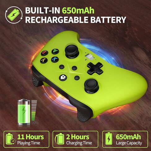 PC Controller 2.4G Wireless Controller for PC Steam, PC Gamepad Built-in 650mAh Rechargeable Battery, Upgraded Joystick, TURBO Function in Kuwait