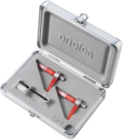 Ortofon Concorde MKII DJ Twin Cartridge Bundle with Carbon Fiber Record Brush & Liquid Audio Instrument Polishing Cloth - High Fidelity Vinyl Playback Precision for DJs in Saudi Arabia