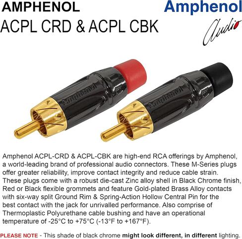 WORLDS BEST CABLES 2 Foot - RCA to XLR (Female) Cable Pair – Gotham GAC-4/1 (Black) Star-Quad Audio Interconnect Cable & Amphenol ACPL RCA & Neutrik Female XLR Gold Plugs - Custom Made in Saudi Arabia