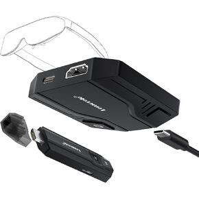 جهاز إرسال واستقبال HDMI لاسلكي من Lemorele لنظارات AR والكمبيوتر المحمول؛ موسع HDMI اللاسلكي متوافق مع RayNeo وXREAL Air وRokid Air وThunderbird AR وGRAWOOA in Kuwait