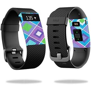 MightySkins Skin Compatible with Fitbit Charge HR Watch Cover wrap Sticker Skins Pastel Argyle