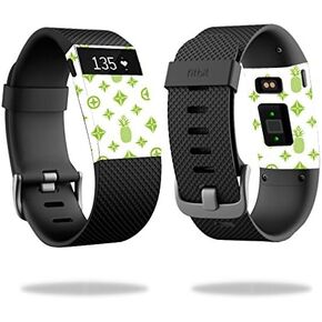 MightySkins Skin Compatible with Fitbit Charge HR Watch wrap Cover Sticker Skins Lime Designer