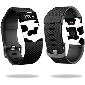 MightySkins Skin Compatible with Fitbit Charge HR Watch Cover wrap Sticker Skins Cow Print