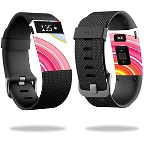 MightySkins Skin Compatible with Fitbit Charge HR Watch Cover wrap Sticker Skins Lollipop Swirls