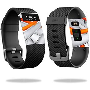 MightySkins Skin Compatible with Fitbit Charge HR Watch Cover wrap Sticker Skins Modern World