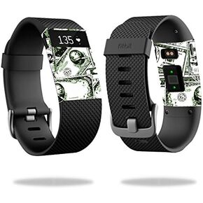 MightySkins Skin Compatible with Fitbit Charge HR Watch Cover wrap Sticker Skins Phat Cash