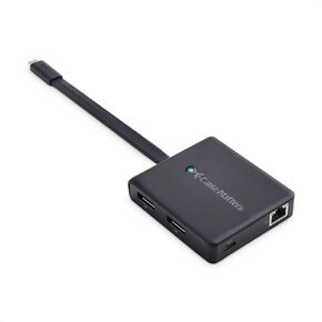 Cable Matters Dual 4K 60Hz Monitor USB C Hub with DisplayPort 1.4 and 100W Charging - macOS is Not Supported - Thunderbolt 3, Thunderbolt 4, USB4 Compatible for Surface Pro, XPS, Windows Only
