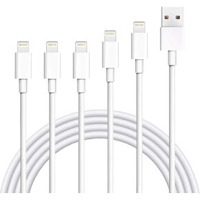 iPhone Charger,Atill 5 Pack 3ft/3ft/3ft/6ft/10ft Lightning Cable iPhone Charging Syncing Cord Charger Cable Compatible iPhone 14/13/12/12Pro/12ProMax/11/11Pro/11Pro MAX/XS/XS MAX/XR/X/8/8Plus/7/7Plus