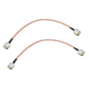 CB Radio Coax Cable PL259 Jumper Cable UHF Male Low Loss RG142 Coaxial Cable 1ft for SWR Meter HAM CB Radio Antenna Analyzer Coaxial Switch etc. 2pcs