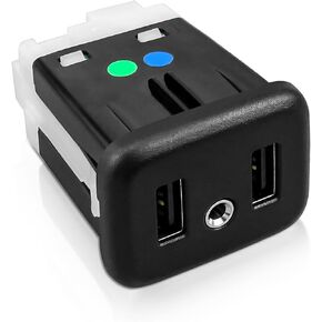 USB Port AUX Interface Jack Replace 13519224 Fits for Buick Cadillac Chevrolet GMC 2016 2017 2018, AUX Jack Car Audio Player and Dual USB Port Interface