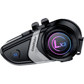 Motorcycle Helmet Bluetooth Headset - Helmet Speakers Featuring HiFi Sound, Motorcycle Headset with IP67 Waterproof, Long Lasting Motorcycle Intercom with Dual CVC Noise-Reduction-Lunar Rock