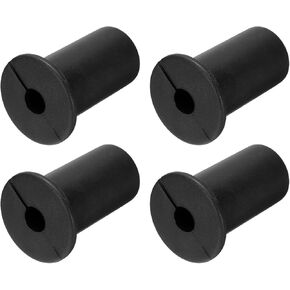 uxcell 4Pcs Wall Grommets for Cables 3/4 Inch Silicone Cable Wall Bushing Feed Through Cable Routing Kit Accessories Wall Cable Pass Through for Ethernet with 7mm Hole, Black